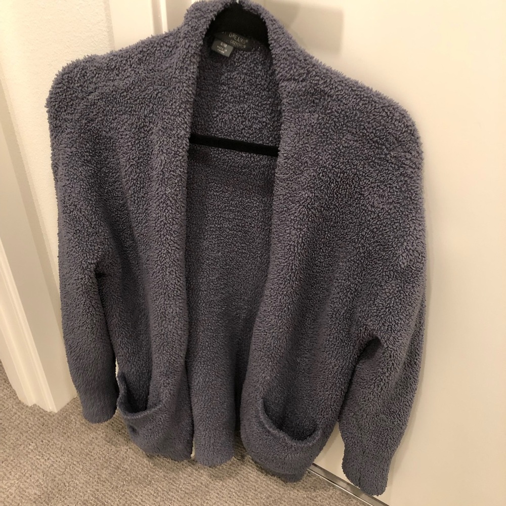 S/M Gray/ Navy Cardigan